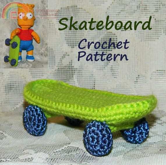 Skateboard by Elena Pichugina (InspiredCrochetToys.jpg