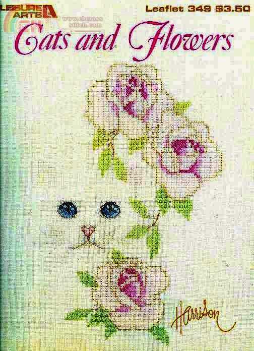 Leisure Art 349 - Cats and Flowers.jpg