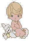DMC 12855-2 Precious Moments Miniature Collection - 10 Heaven Bless You-boy.JPG