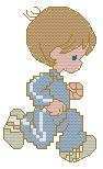 DMC 12855-2 Precious Moments Miniature Collection - 145 God\'s Speed.JPG