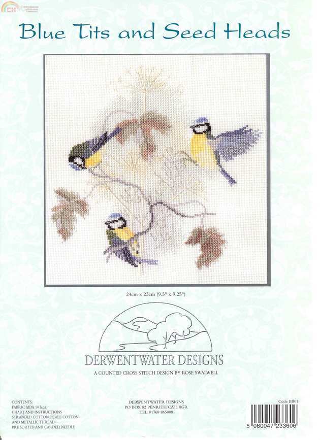 Blue Tits And Seed Heads.jpg