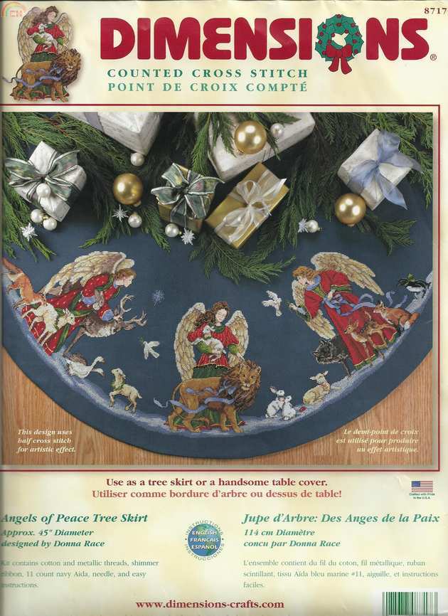 DIM 08717 -Angels of Peace tree skirt