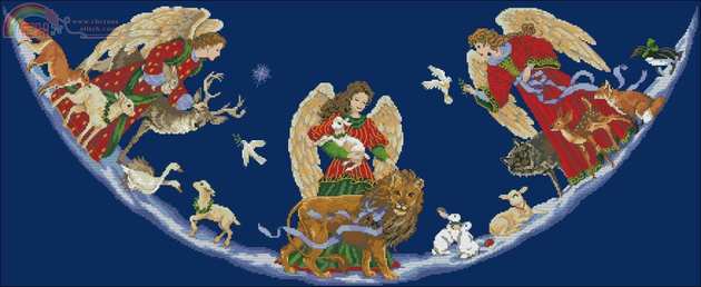 DIM 8717 Angels of Peace Tree Skirt.jpg