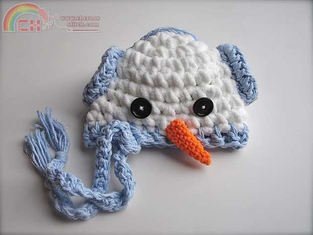 Snowman Hat by Crochet by Jennifer.jpg
