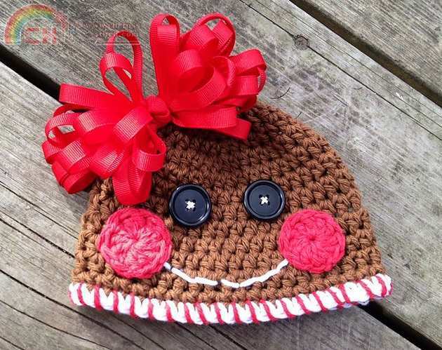 Gingerbread Cookie Hat by Crochet by Jennifer.jpg