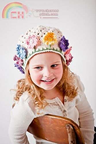 Flower Garden Hat by Crochet by Jennifer.jpg