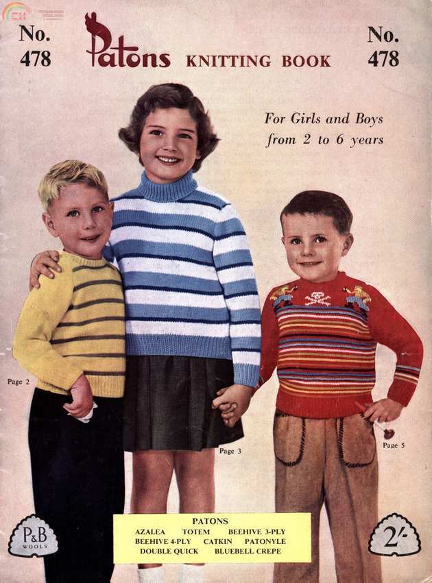 Patons - 478 - Girls and Boys 2 to 6 years.jpg