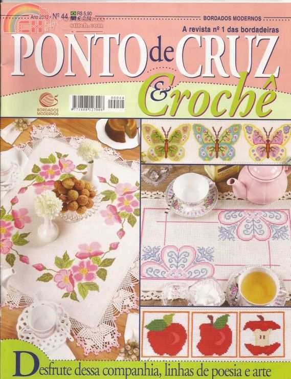 Ponto de Cruz & Crochè n°44 - 2012 Portugues 1.jpg