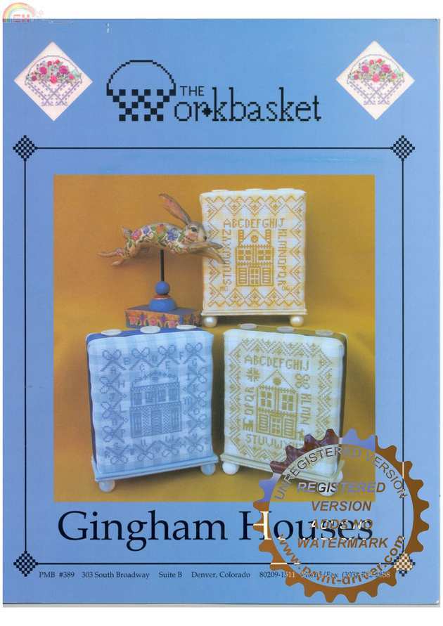 The Workbasket. Gingham Houses.jpg