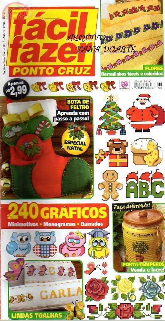 Facil de Fazer Ponto Cruz - Ano 10 N.68 - portughese 1.jpg