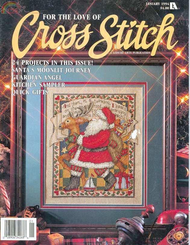 For The Love Of Cross Stitch - Leisure Arts - #1 JAN 1994.jpg