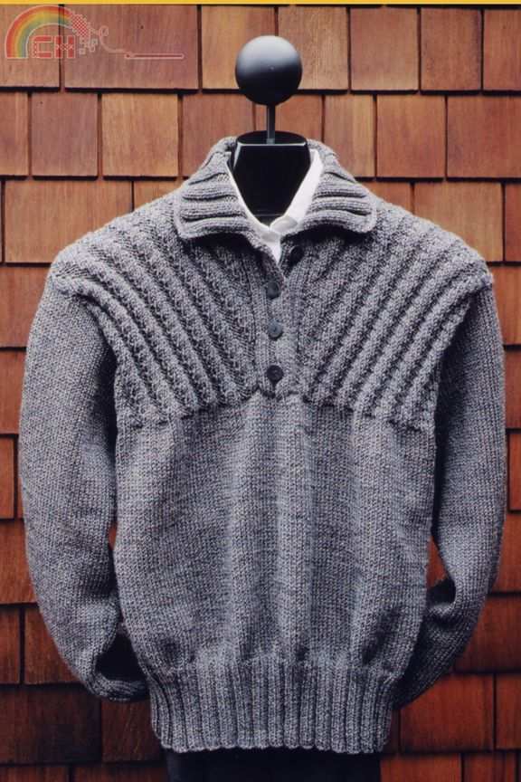 Mari Sweaters - MS141 - Ribbed Yoke Placket pullover.jpg