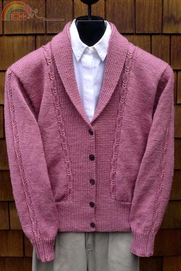 Mari Sweaters - MS191 - womens Cabled shawl collar.jpg