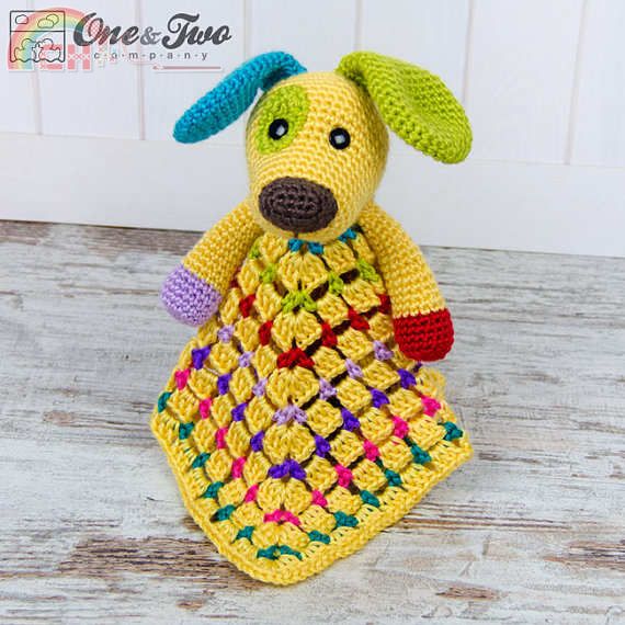 One & Two Scrappy the happy puppy blanket