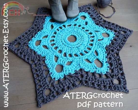 ATERGcrochet - Greta Tulner - Zpagetti Star Rug 2.jpg