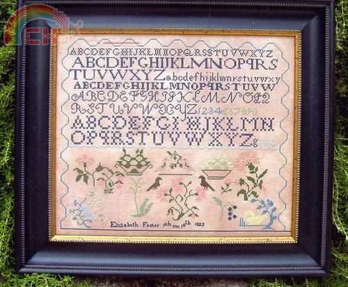 THE MARKING SAMPLER ELISABETH FOSTER 1822.jpg