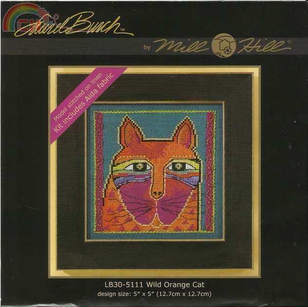 Mill Hill LB30-5111 Laurel Burch Wild Orange Cat.jpg