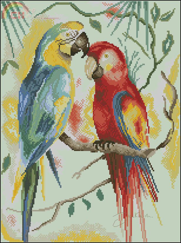 Lanarte 34848 Two Parrots.jpg