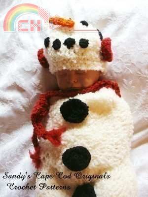 Snowman Cocoon-Beanie #308