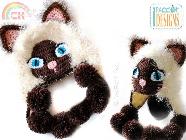 Ira Rott Designs - Ira Rott - Yin and Yang Siamese Kitty Hats 1