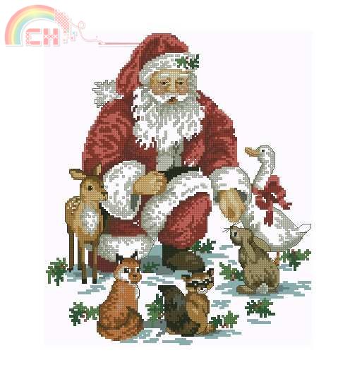 OOE 99315 Santa with wood animals.jpg