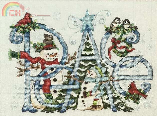Peace Snowman With Birds.jpg