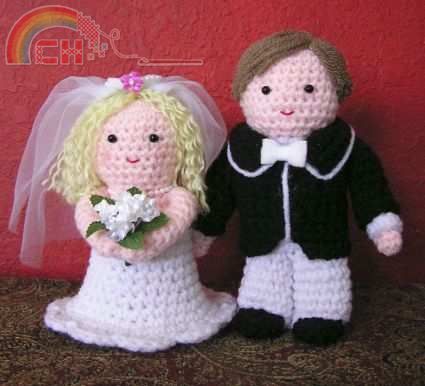 Pudgy Bride and Groom 