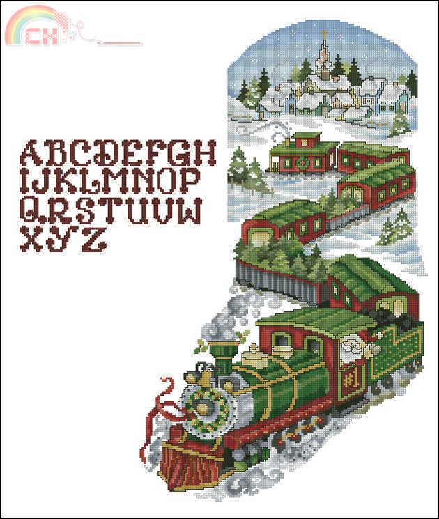 Santa Train Stocking - Stoney Creek Magazine Summer 2014.jpg