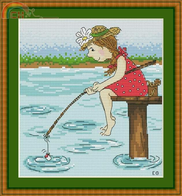 Aliona Ricamo - Girl fishes.jpg