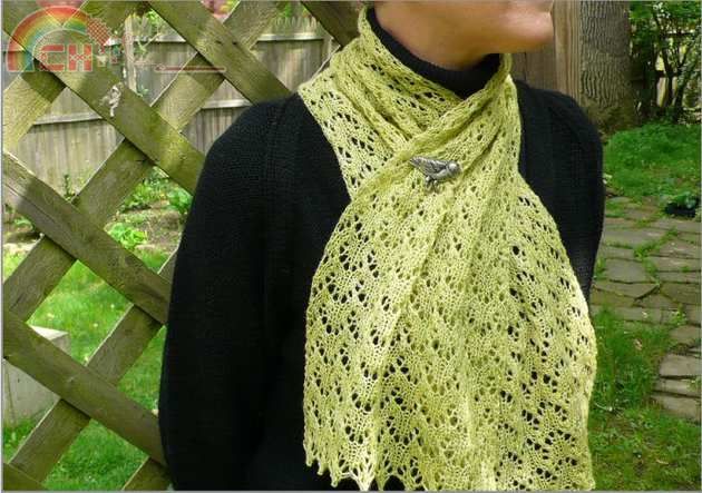 Fiddlehead scarf 