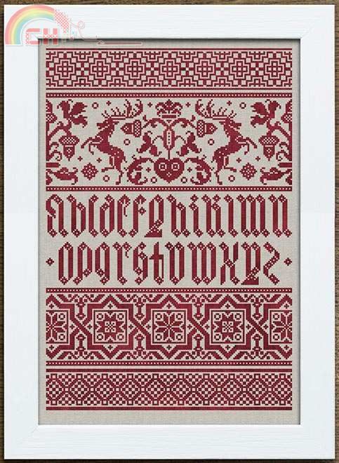 Moder Folk - A Winter Border Sampler