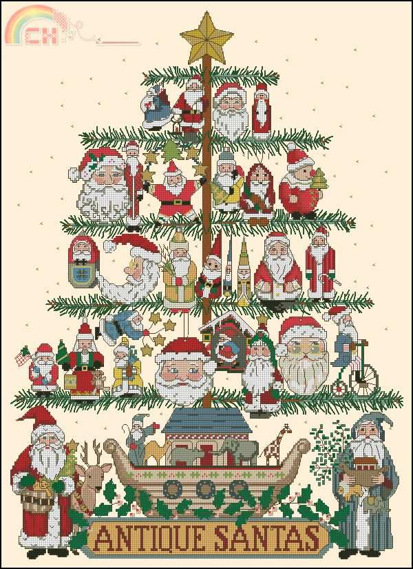 Dim08541 OK Antique Santa Tree DMC.jpg
