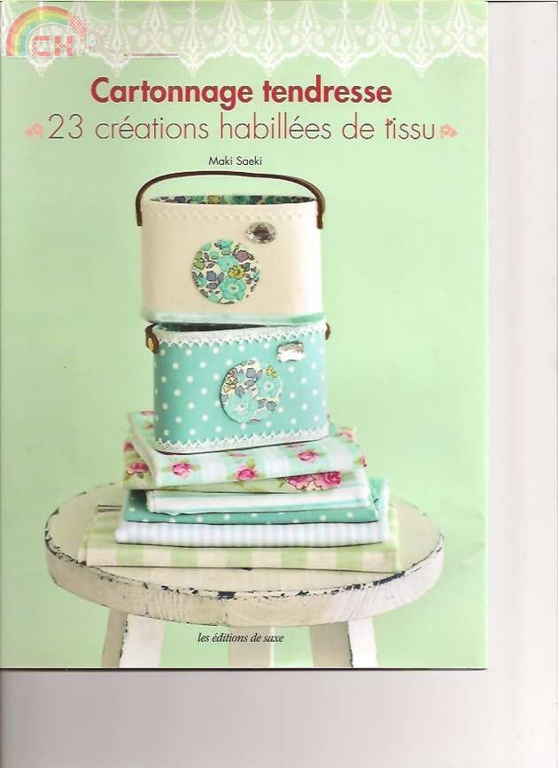 cartonnage tendresse 23 créations habillées de tissus MAKI SAEKI
