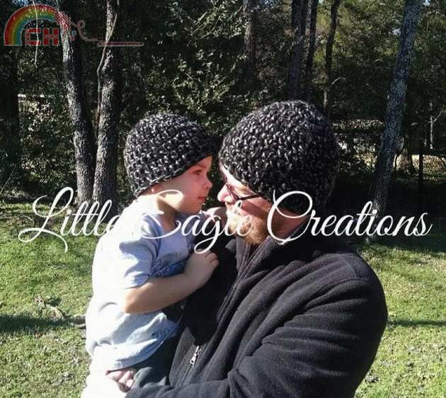 Little Eagle Creations - Father Son Quick and Easy Beanie - free..jpg