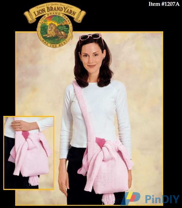 Lion Brand Yarn Nº 1207A – Knit Sweater bag - Free.JPG
