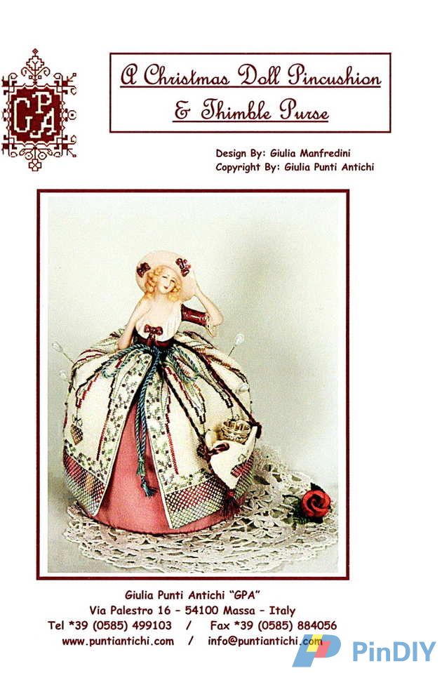 A Christmas Doll Pincushion &amp; Thimble Purse.jpg