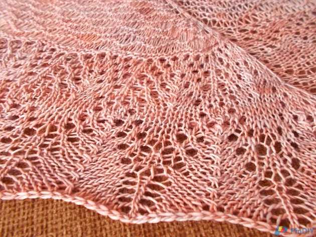 Aase's shawl, knitting, madelinetosh, merino.JPG