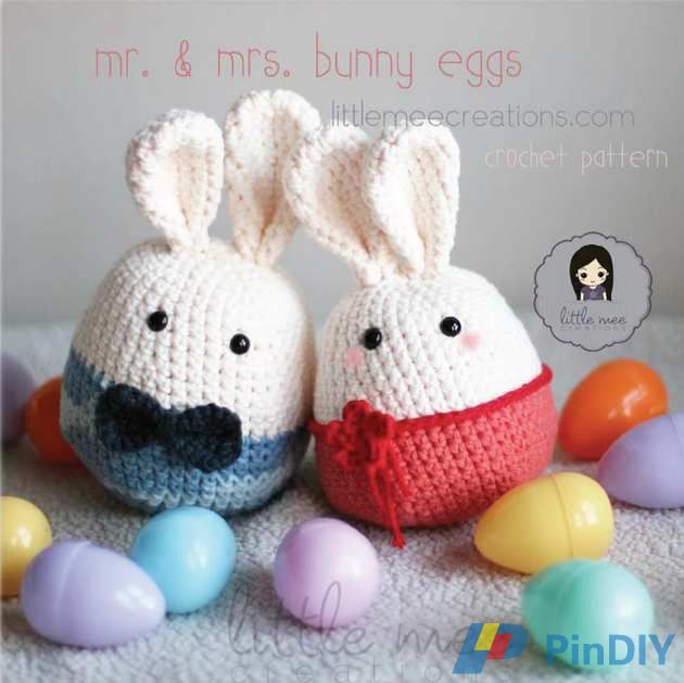 Little Mee Creations - Doris Yu - Mr and Mrs Bunny Eggs.jpg