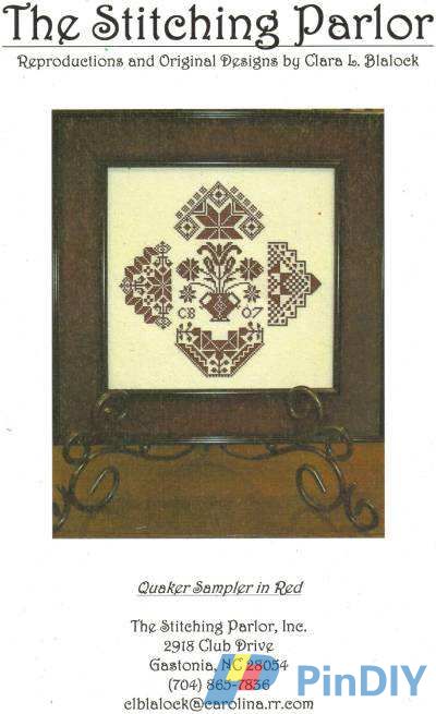 Quaker Sampler in red