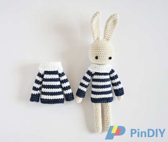 Turtleneck Striped Dress for Angie Bunny