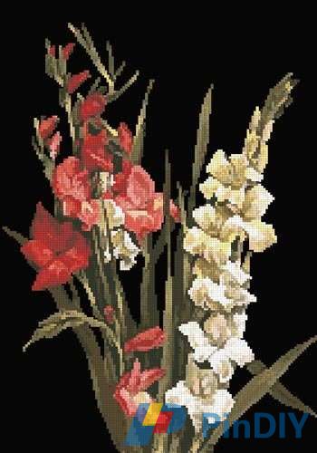 Still Life With Gladiolas 39DMC 140x190