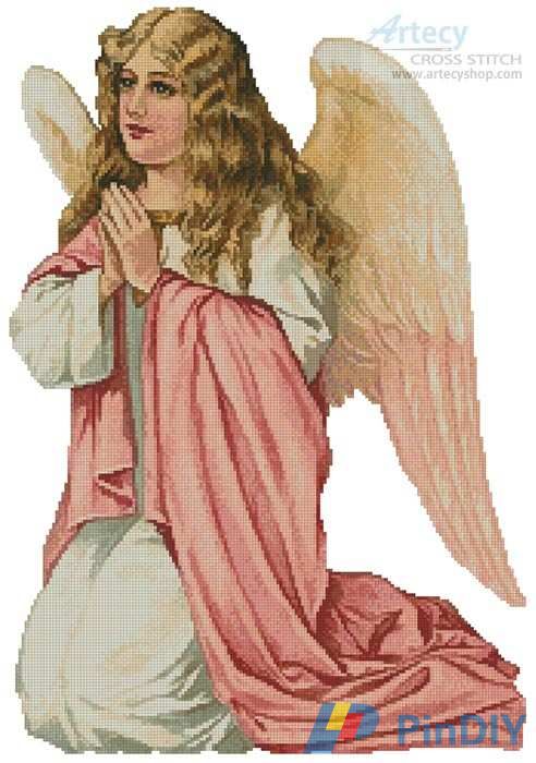 Artecy Cross Stitch - Pink Angel (38) 150x215