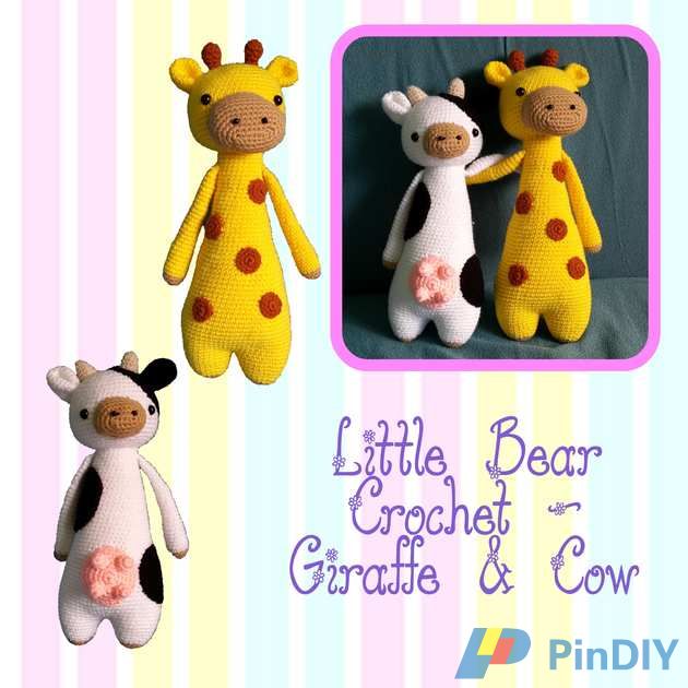 Little Bear Crochet - Giraffe &amp; Cow .jpg