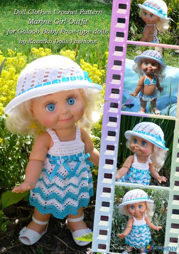 Marine Girl for Galoob Baby Face Dolls