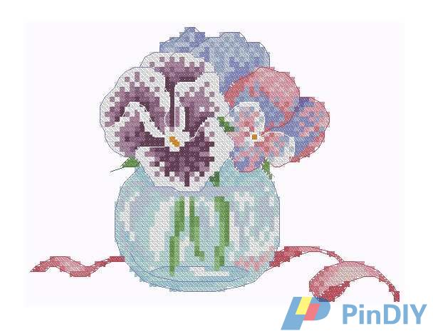 Pick of Posies (anemonies and pansies in glass vases) from TWOCS 2016 09 nr. 245.jpg