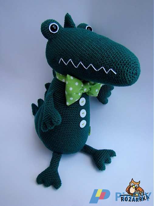 Crocheted Crocodile
