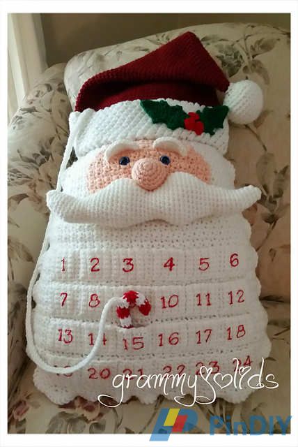Santa Countdown Pillow