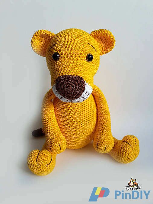Crocheted Tiger or Lioness