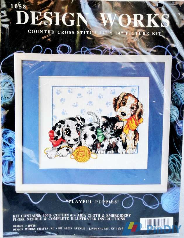 Design Works  1058 - Playful Puppies.JPG