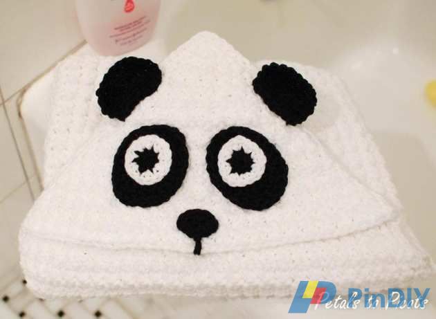 Panda Hooded Towel